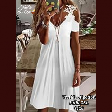Vestido Algodón Talla 2XL (49)