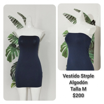 Vestido Strple Algodón Talla M (41)