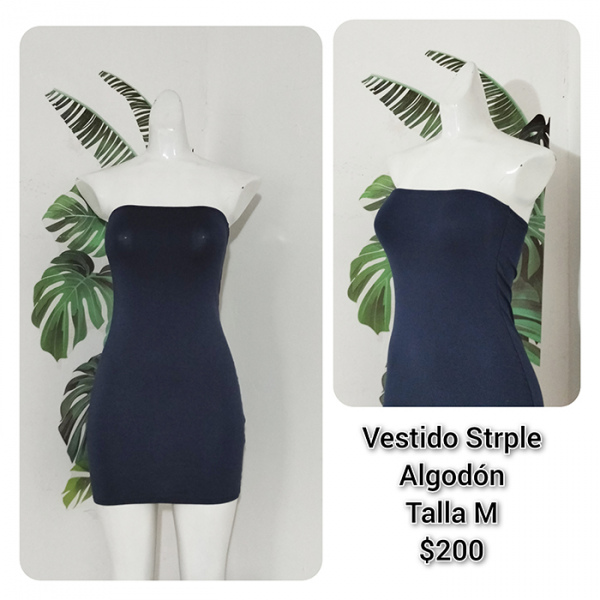 Vestido Strple Algodón Talla M (41)