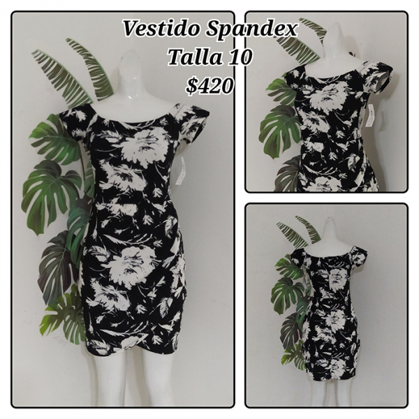Vestido Spandex Talla 10 (60)