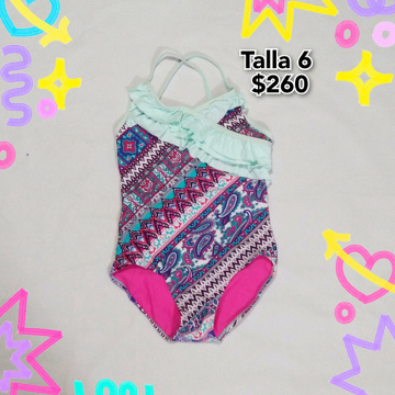 Trajes de Baño para Niña Talla 6 a 8 (5)