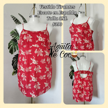 Vestido Tirantes Escote en Espalda Talla 3XL (9)