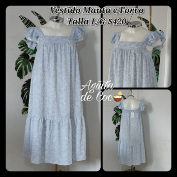 Vestido Manta con Forro Talla L/G (16)