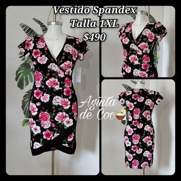 Vestido Spandex Talla 1XL (37)