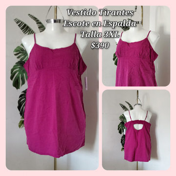 Vestido Tirantes Escote en Espalda Talla 3XL (8)