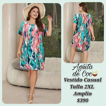 Vestidos Casuales Talla 2XL Amplio (23)