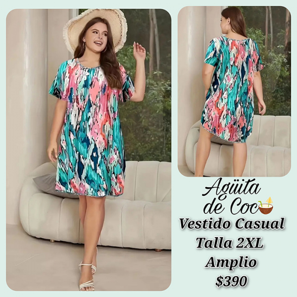 Vestidos Casuales Talla 2XL Amplio (23)