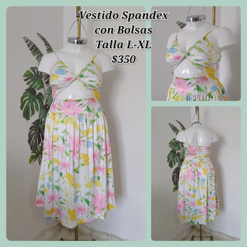 Vestido Spandex con Bolsas Talla L-XL (20)