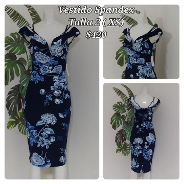 Vestido Spandex Talla 2 (XS) (14)