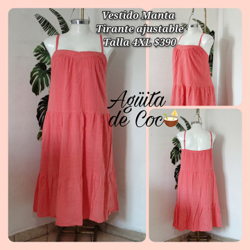 Vestido Manta Tirantes Ajustable Talla 4XL (14)