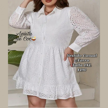 Vestido Casual con Forro Talla 1XL (10)