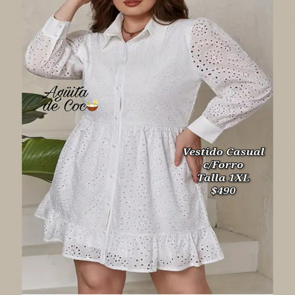 Vestido Casual con Forro Talla 1XL (10)