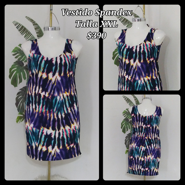 Vestido Spandex Talla XXL (6)