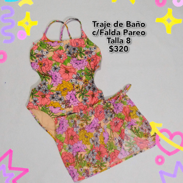 Trajes de Baño para Niña Talla 6 a 8 (58)