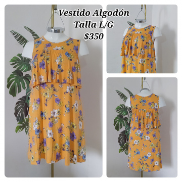 Vestido Algodón Talla L/G (22)