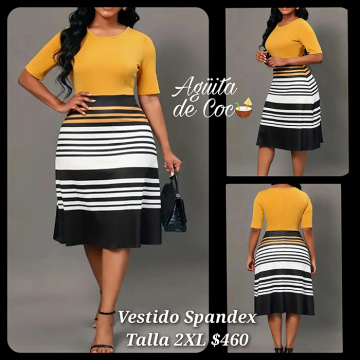 Vestido Spandex Talla 2XL (53)