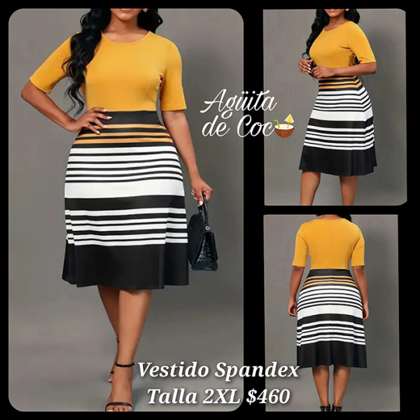 Vestido Spandex Talla 2XL (53)