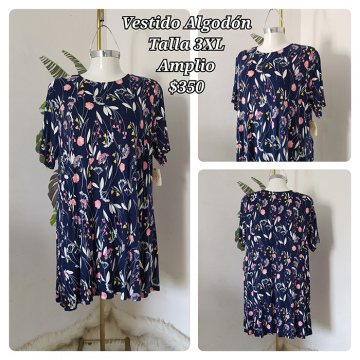 Vestido Algodón Talla 3XL Amplio (12)