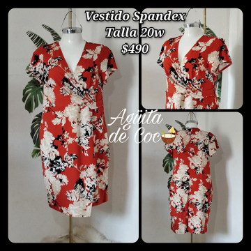 Vestido Spandex Talla 20W (54)