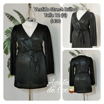 Vestido Strech Brillos (1)