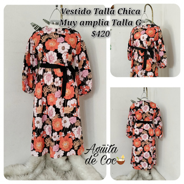 Vestidos Talla Chica Muy Amplia Talla G (5)