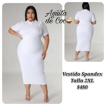 Vestido Spandex Talla 2XL (42)