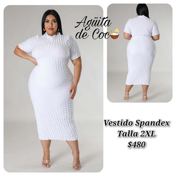Vestido Spandex Talla 2XL (42)