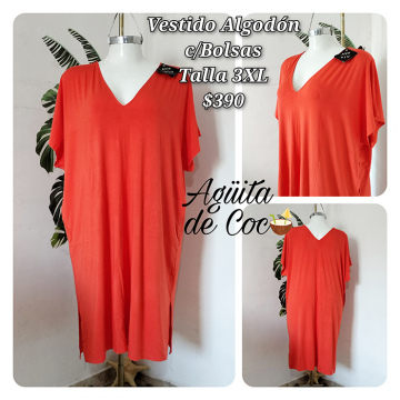 Vestido Algodón con Bolsas Talla 3XL (11)