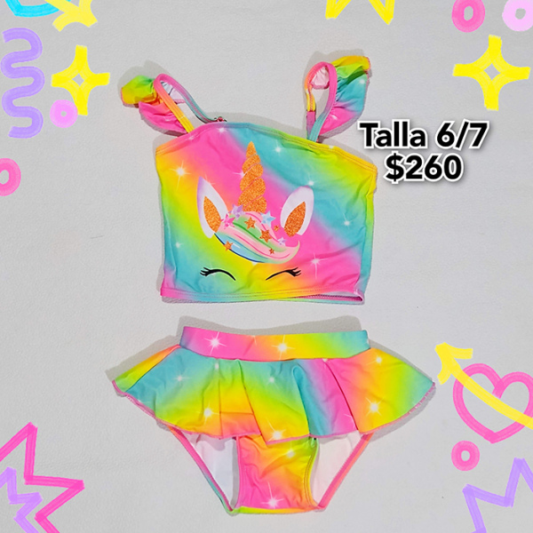 Trajes de Baño para Niña Talla 6 a 8 (9)