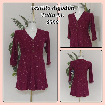 Vestidos Algodón Talla XL (34)