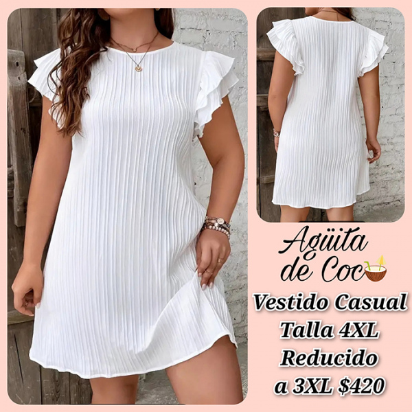 Vestido Casual Talla 4XL Reducido a 3 XL (45)