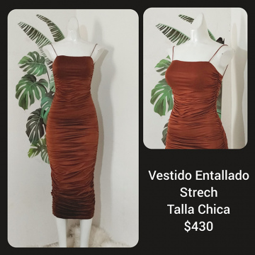 Vestido Entallado Strech Talla Chica (19)