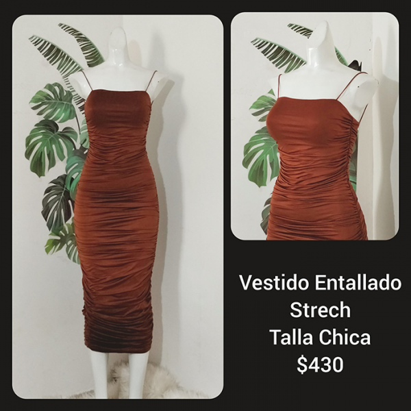 Vestido Entallado Strech Talla Chica (19)