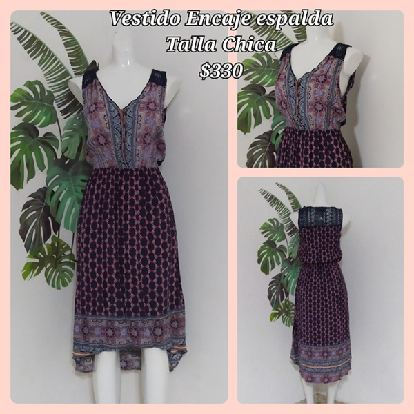 Vestido Encaje Espalda Talla Chica (32)