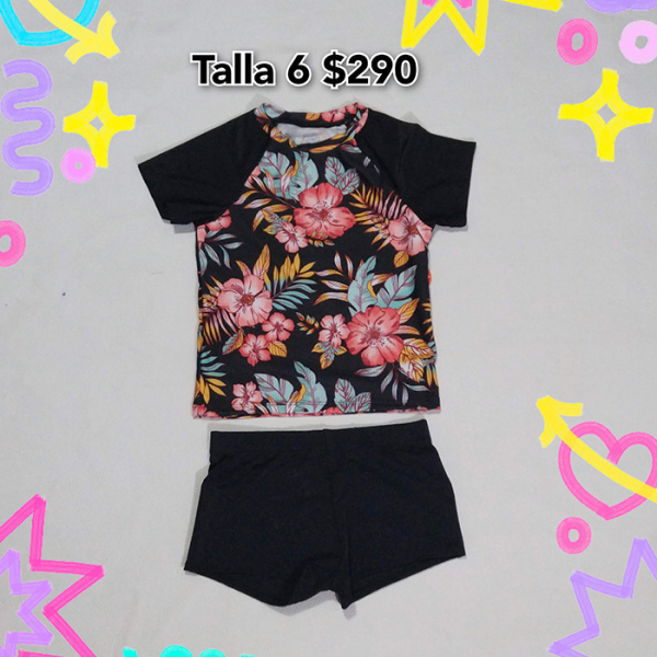 Trajes de Baño para Niña Talla 6 a 8 (1)