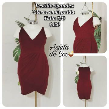Vestidos Pandex Cierre en Espalda Talla L/G (2)